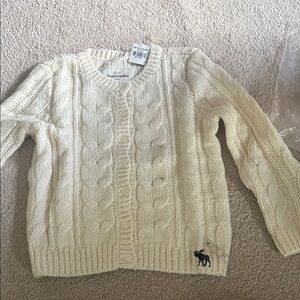 Abercrombie & Fitch Ivory Knit Sweater